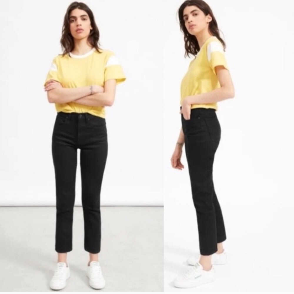 Everlane Black Cheeky Straight Ankle Jean